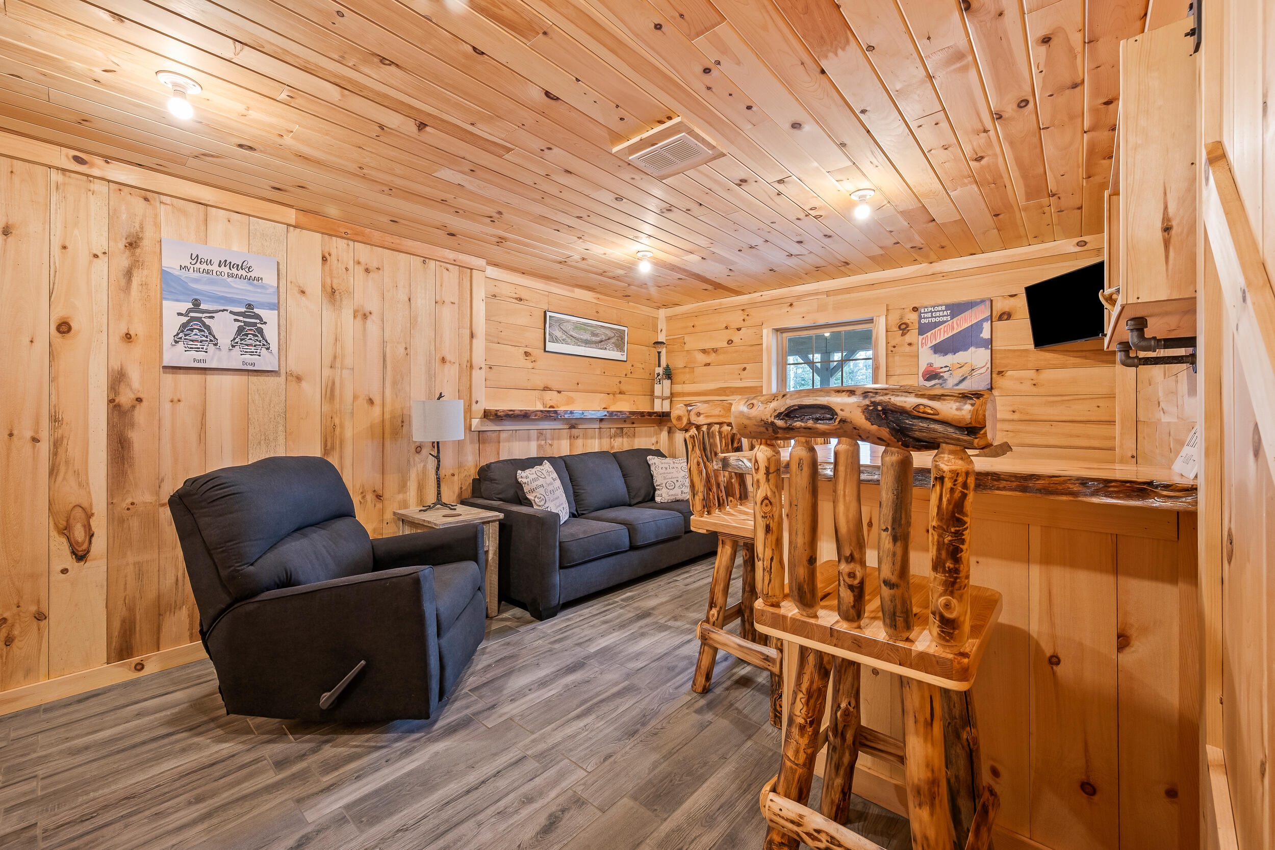 183 Camp Waya Awi Road Dallas Plt, ME 04970 - Photo 28 of 43 Basement Family Room