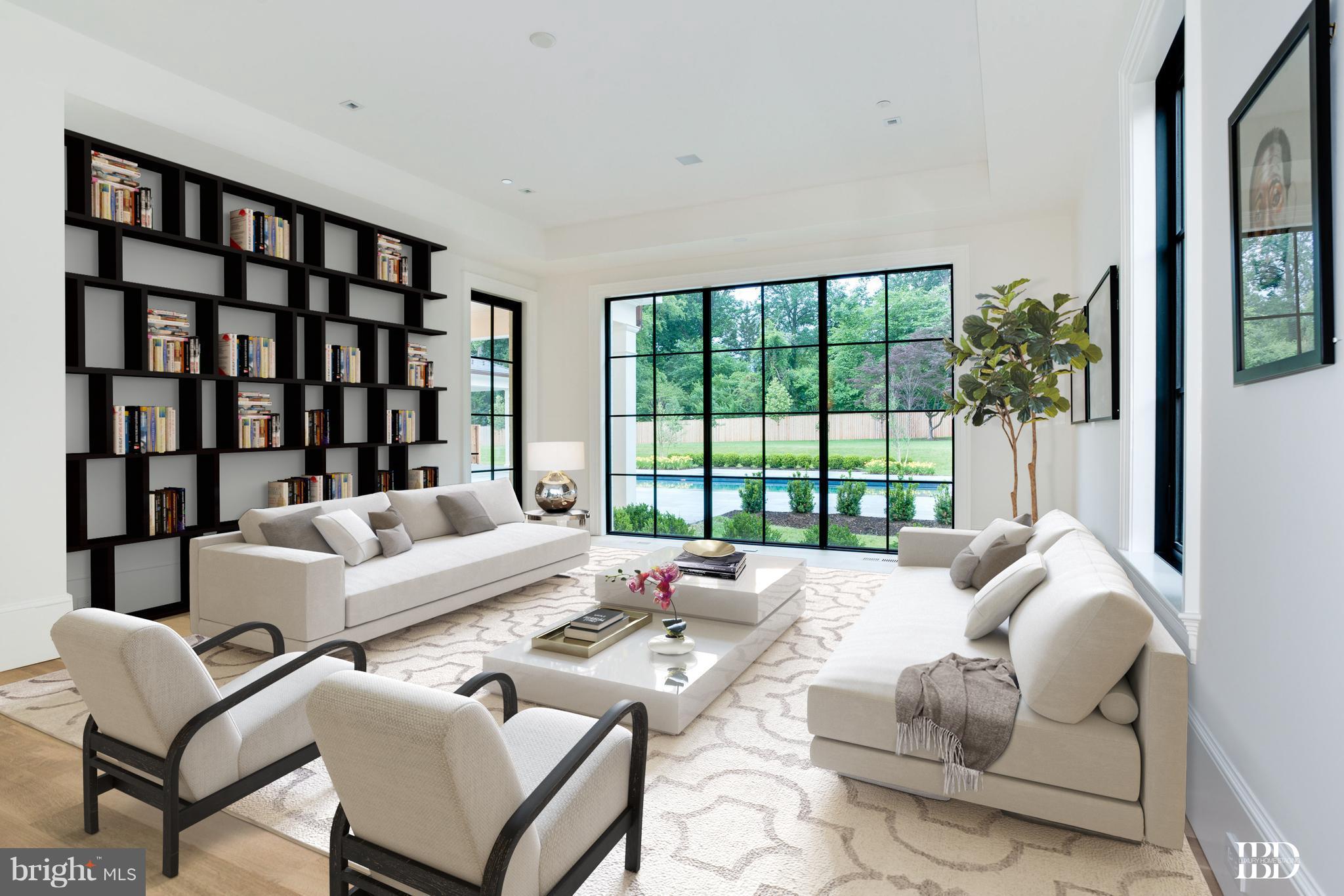 7205 Arrowood Road Bethesda, MD 20817 - Photo 10 of 30 Main Level Library/Guest Suite