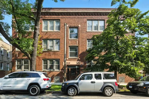 a car parked in front of a building