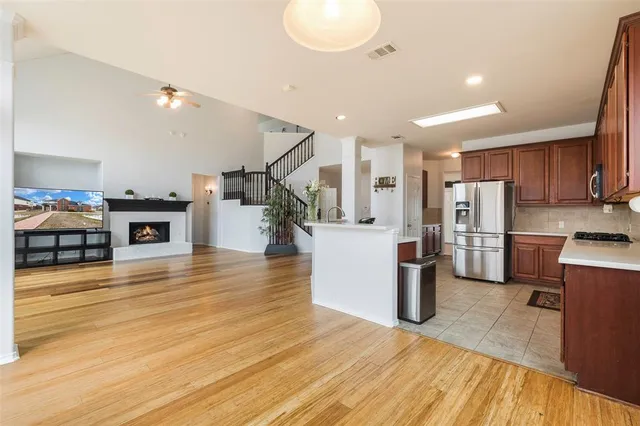 a view of a house with entertaining space