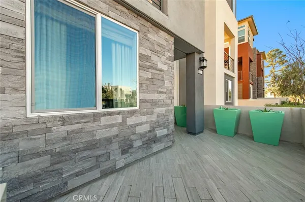 a view of a house with a patio