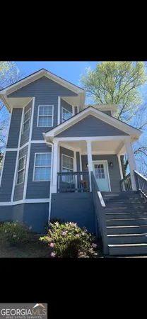 a front view of a house