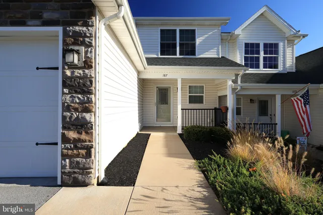 a front view of a house