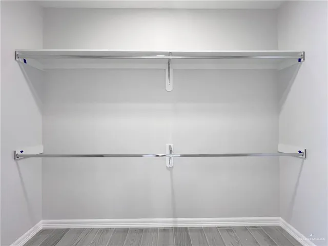 a close view of closet