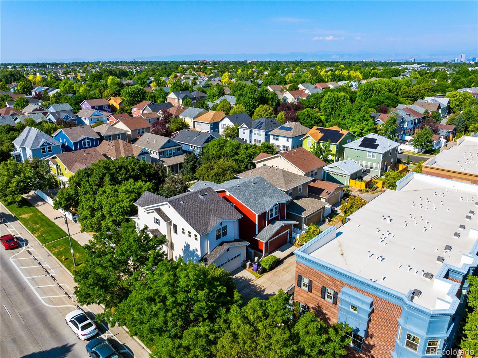 2883 Central Park Boulevard Denver, CO 80238 - Photo 24 of 27 an aerial view of a house with a outdoor space
