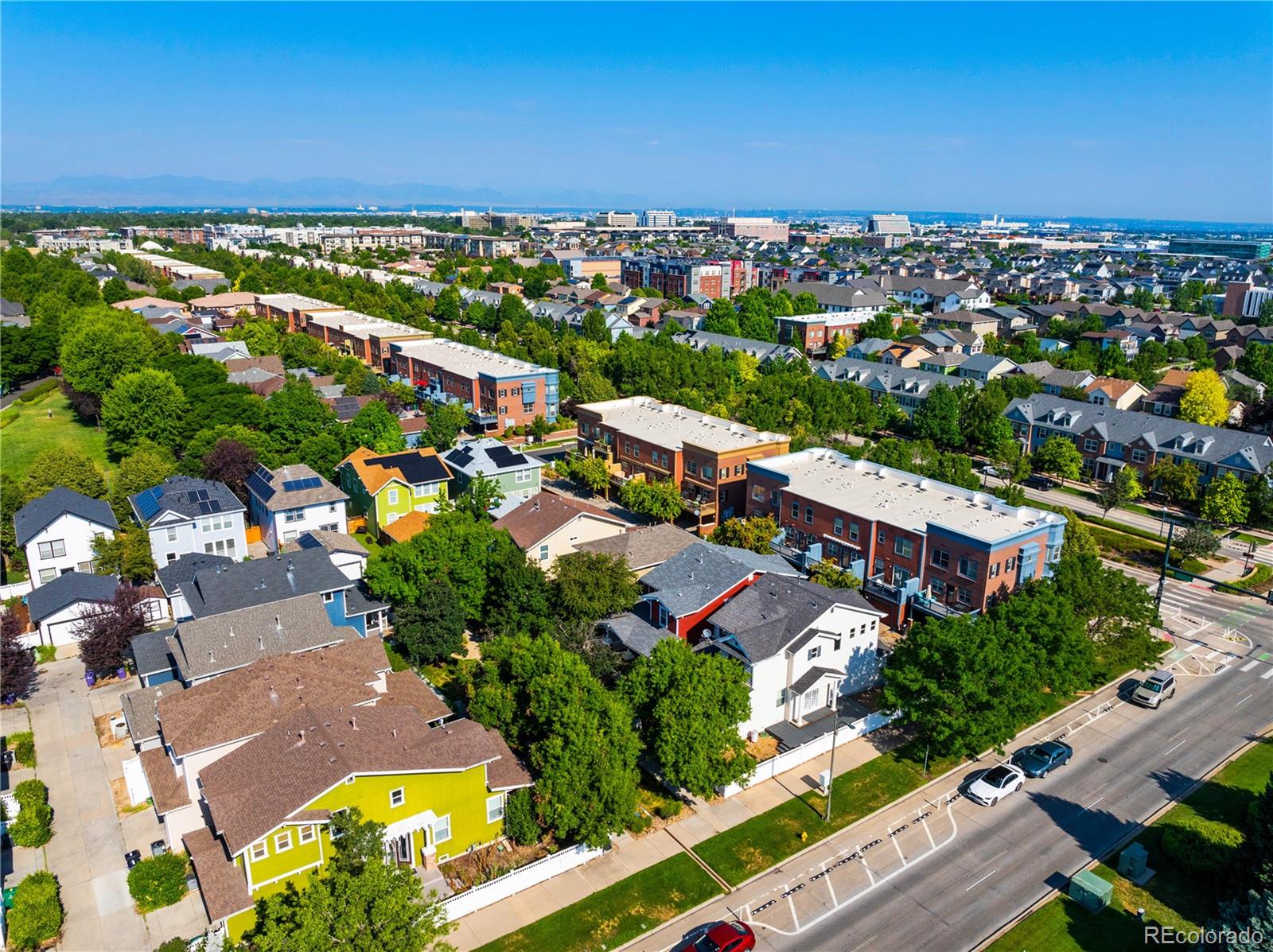 2883 Central Park Boulevard Denver, CO 80238 - Photo 25 of 27 an aerial view of residential houses with outdoor space and street view