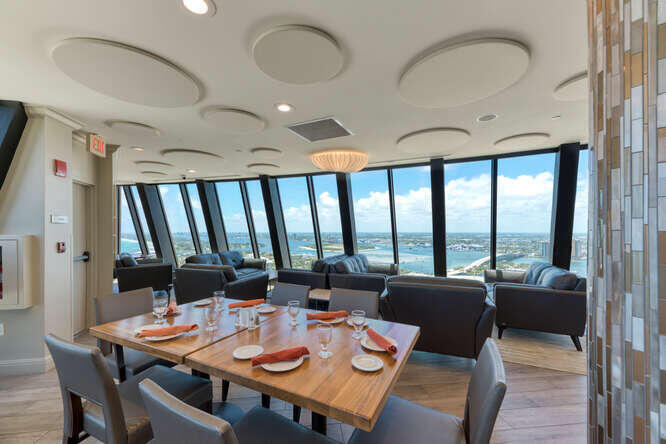 3000 North Ocean Drive, Unit 36C Riviera Beach, FL 33404 - Photo 15 of 18 a view of a dining room with furniture window and outside view