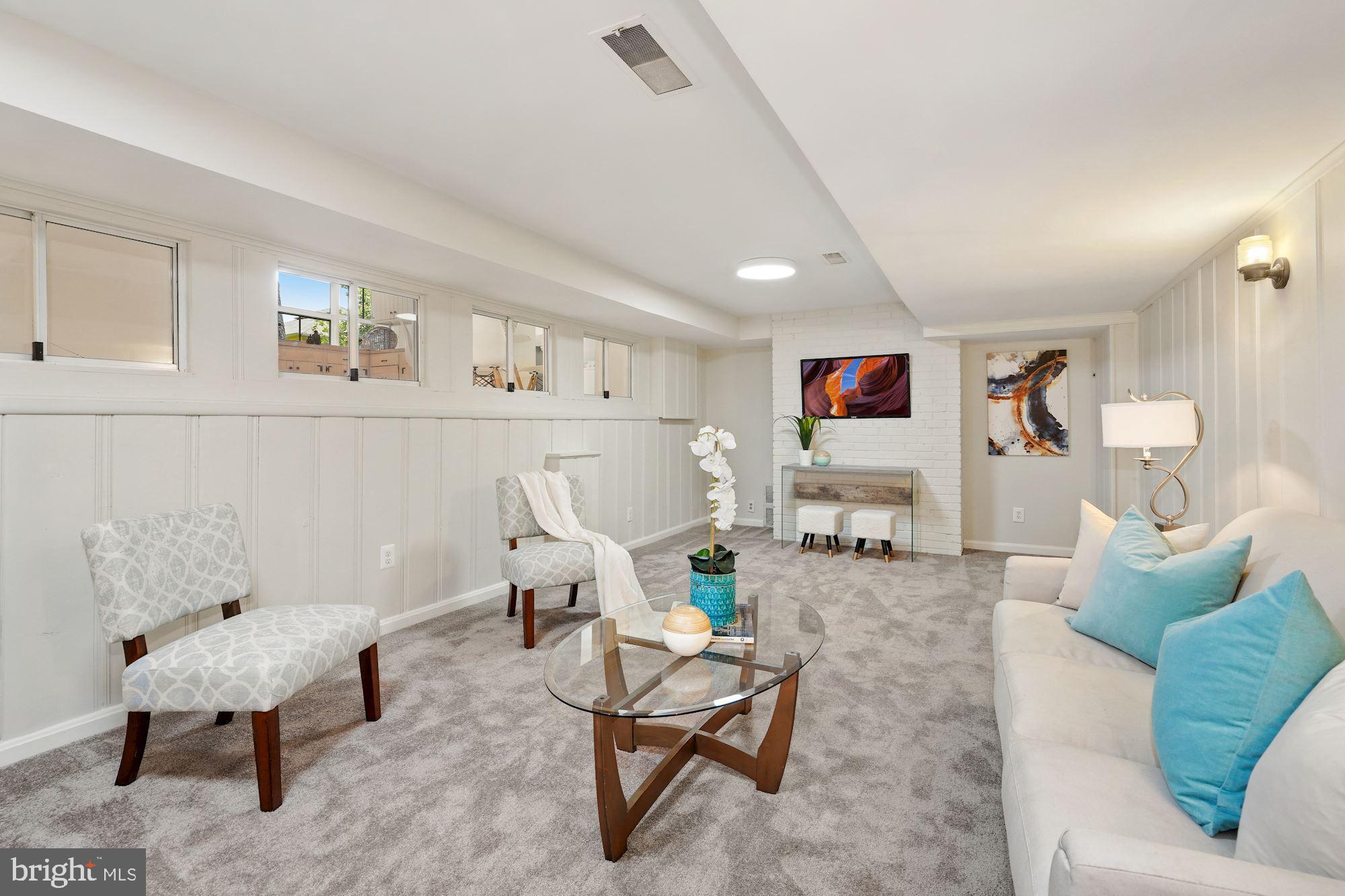 5403 Greystone Street Chevy Chase, MD 20815 - Photo 24 of 33 Family Room with New Carpeting