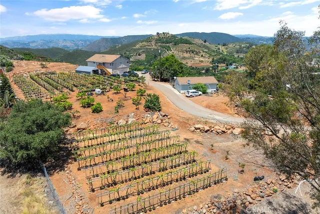 a view of a lake in middle of the town