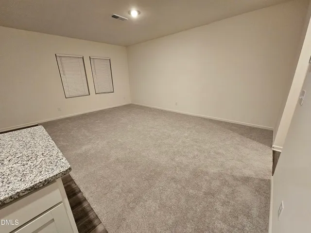 a view of a room with empty racks