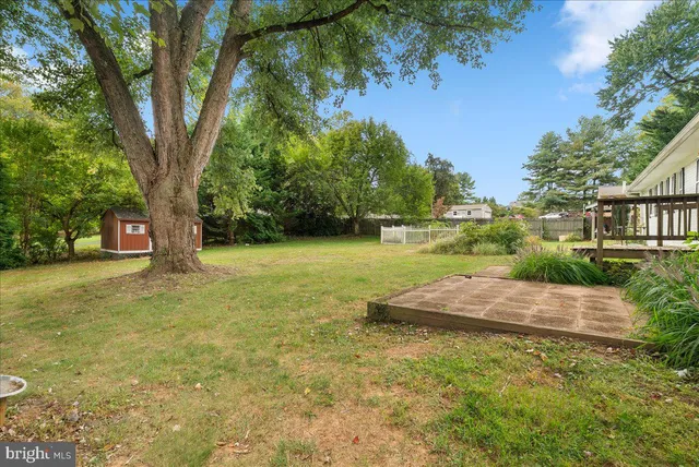 a view of a trees front of a house