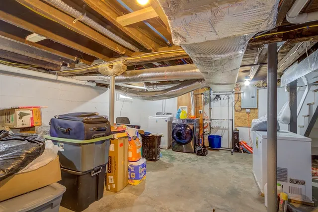 a view of storage and utility room