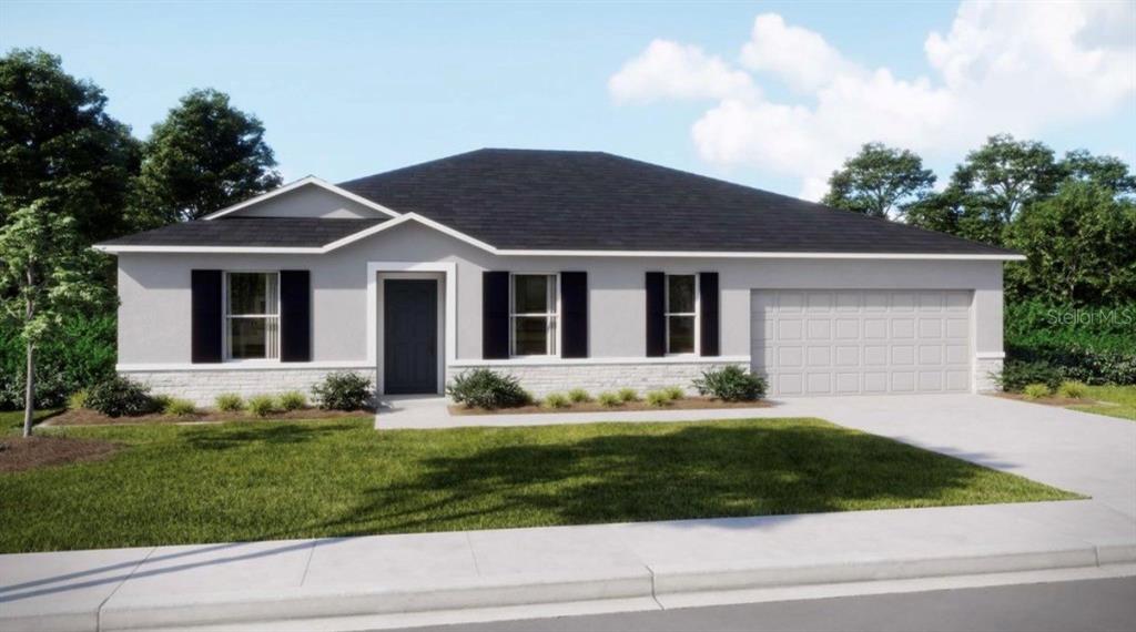 1470 Larkin Road Spring Hill, FL 34608 - Photo 1 of 1 a front view of a house with a yard