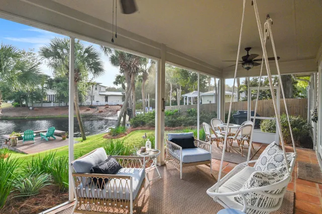 a view of a backyard with a garden