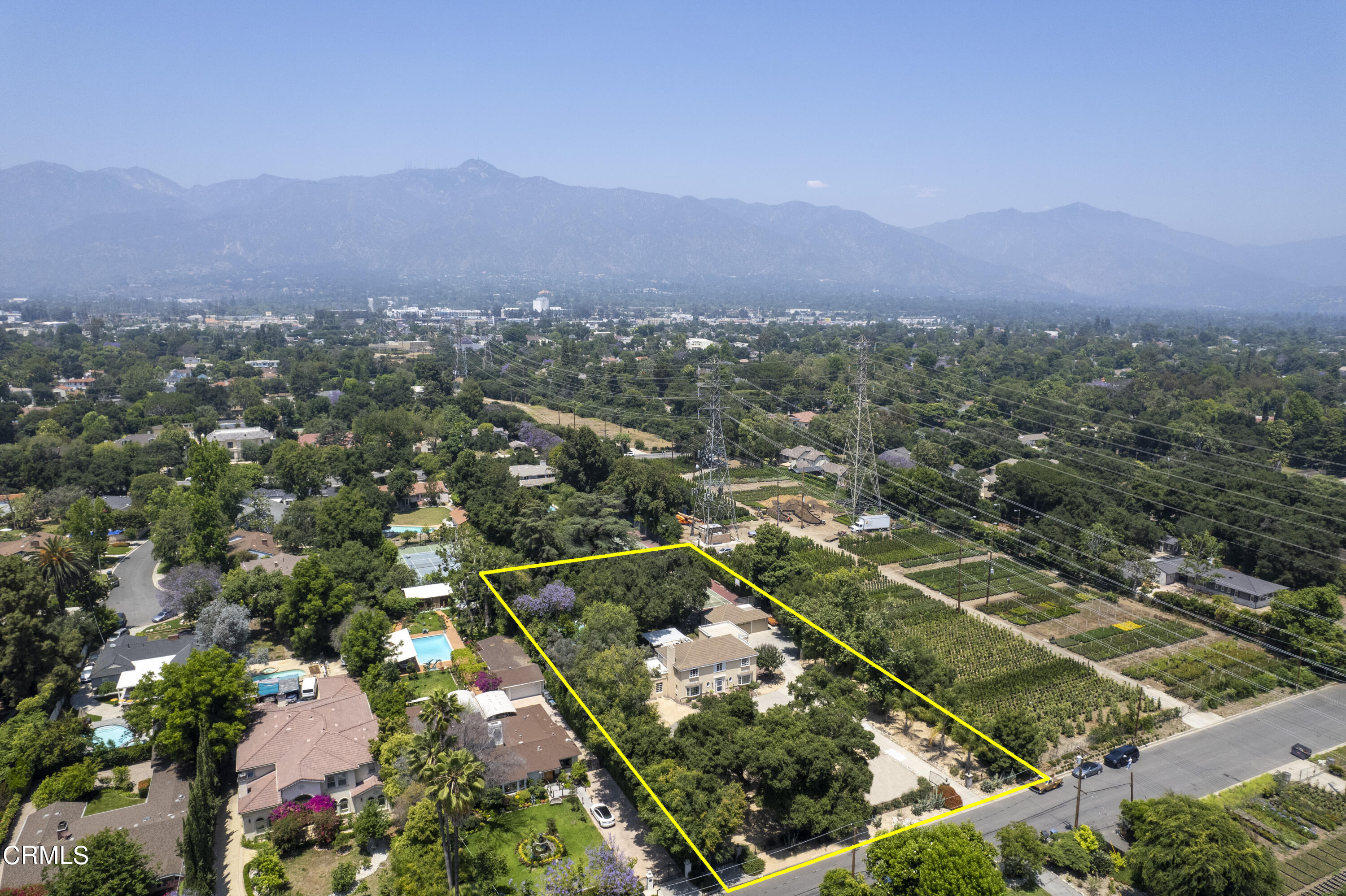 3287 Lombardy Road Pasadena, CA 91107 - Photo 53 of 59 an aerial view of residential houses with outdoor space and trees