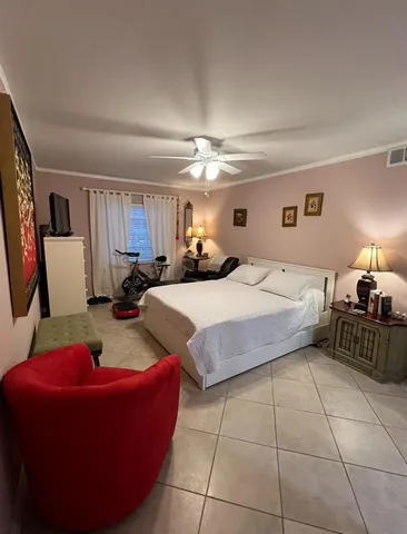 a view of a couch in a room