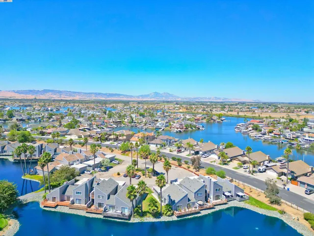 a view of a city with ocean