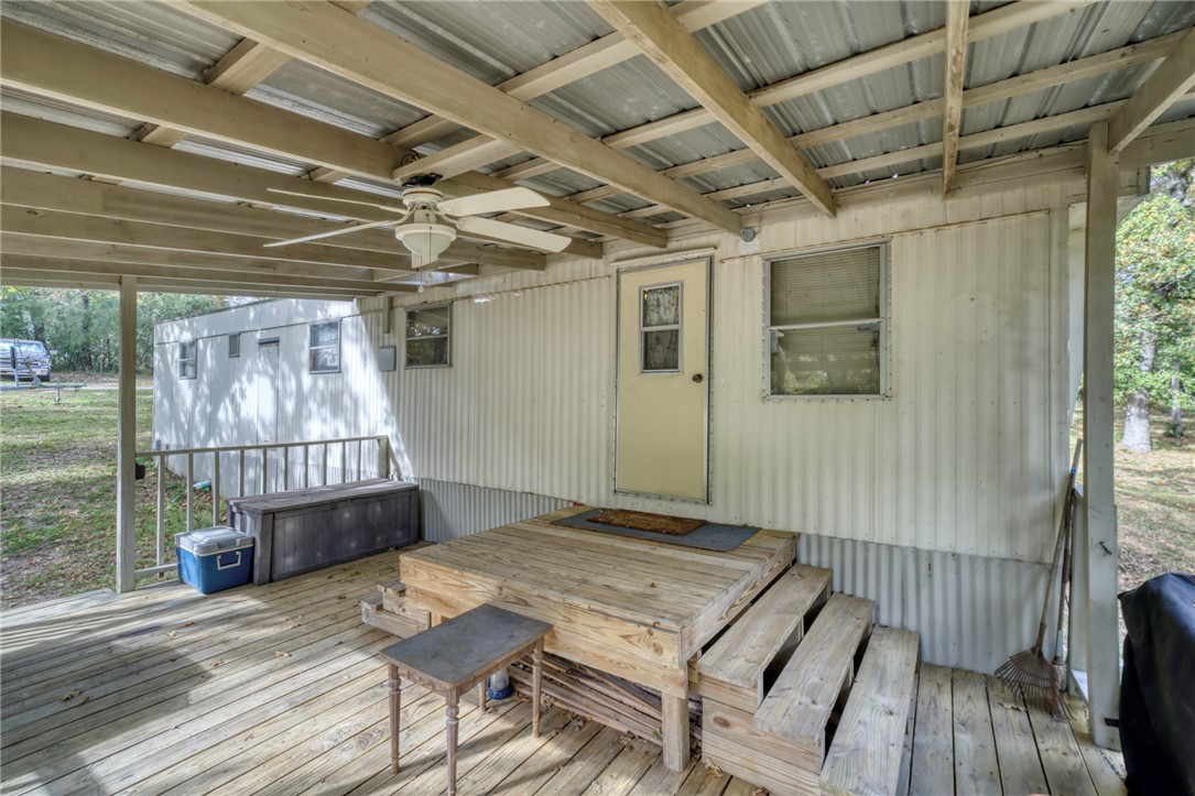10232 Riley Green Road Franklin, TX 77856 - Photo 23 of 40 Deck featuring ceiling fan