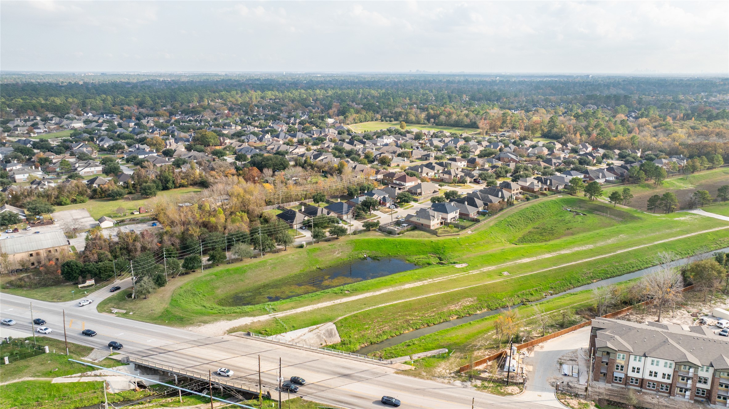 16622 Dover Mills Drive Spring, TX 77379 - Photo 28 of 30 an aerial view of residential houses with outdoor space and trees