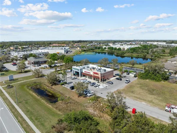 an aerial view of a city
