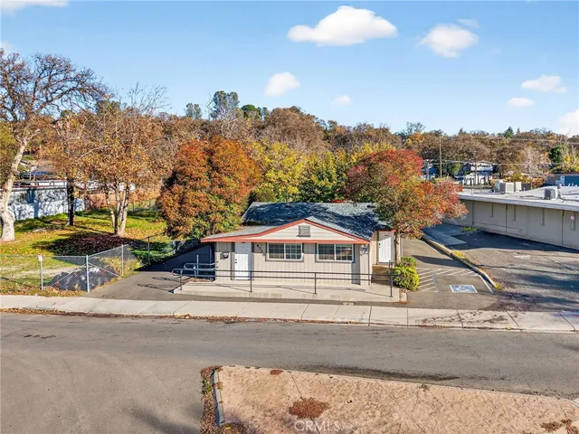 an aerial view of a city