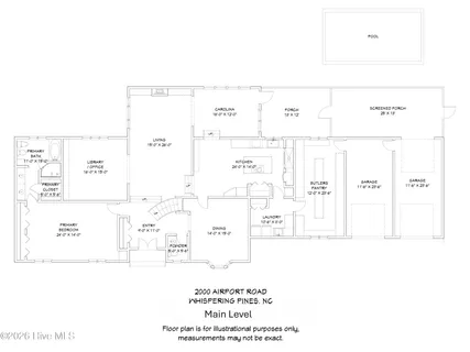 $749,000 | 2000 Airport Road, Whispering Pines, NC 28327