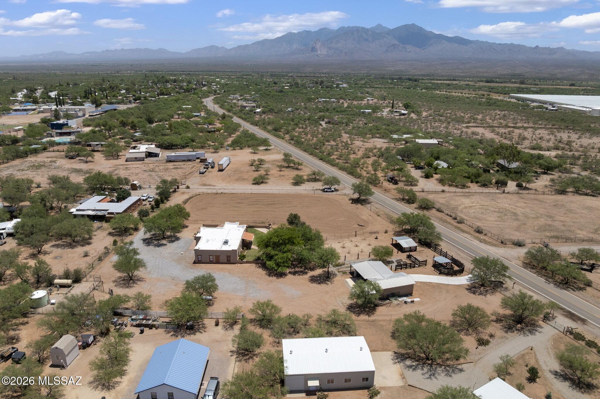 5216 West Arivaca Road Amado, AZ 85645 - Photo 49 of 50 Aerial Desert Mountain Views