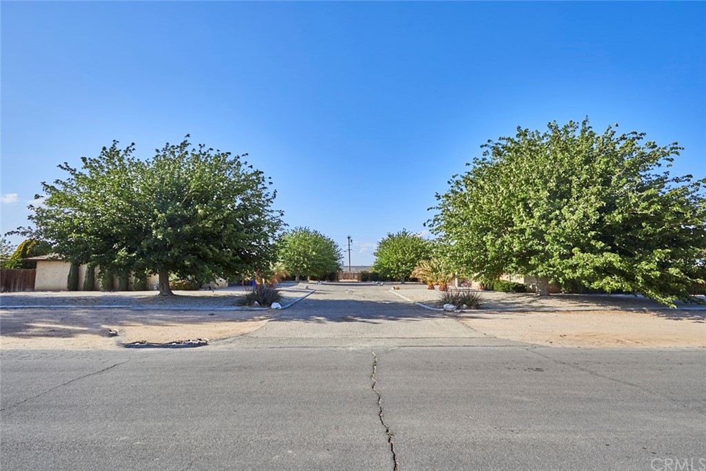21180 Multnomah Road Apple Valley, CA 92308 - Photo 1 of 1 a view of a roadside with trees in the background