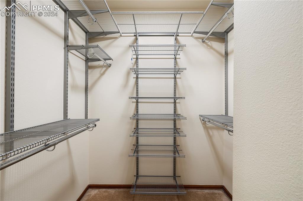 1125 Garlock Lane Colorado Springs, CO 80918 - Photo 30 of 49 a view of walk in closet with empty racks