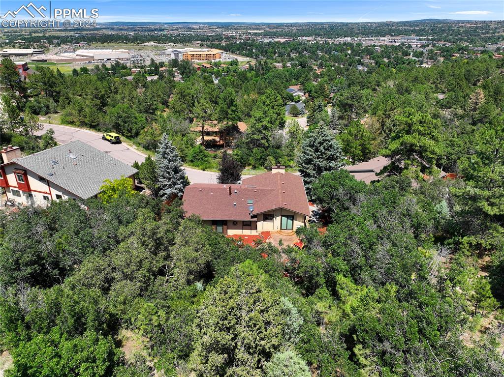 1125 Garlock Lane Colorado Springs, CO 80918 - Photo 48 of 49 an aerial view of a house with yard