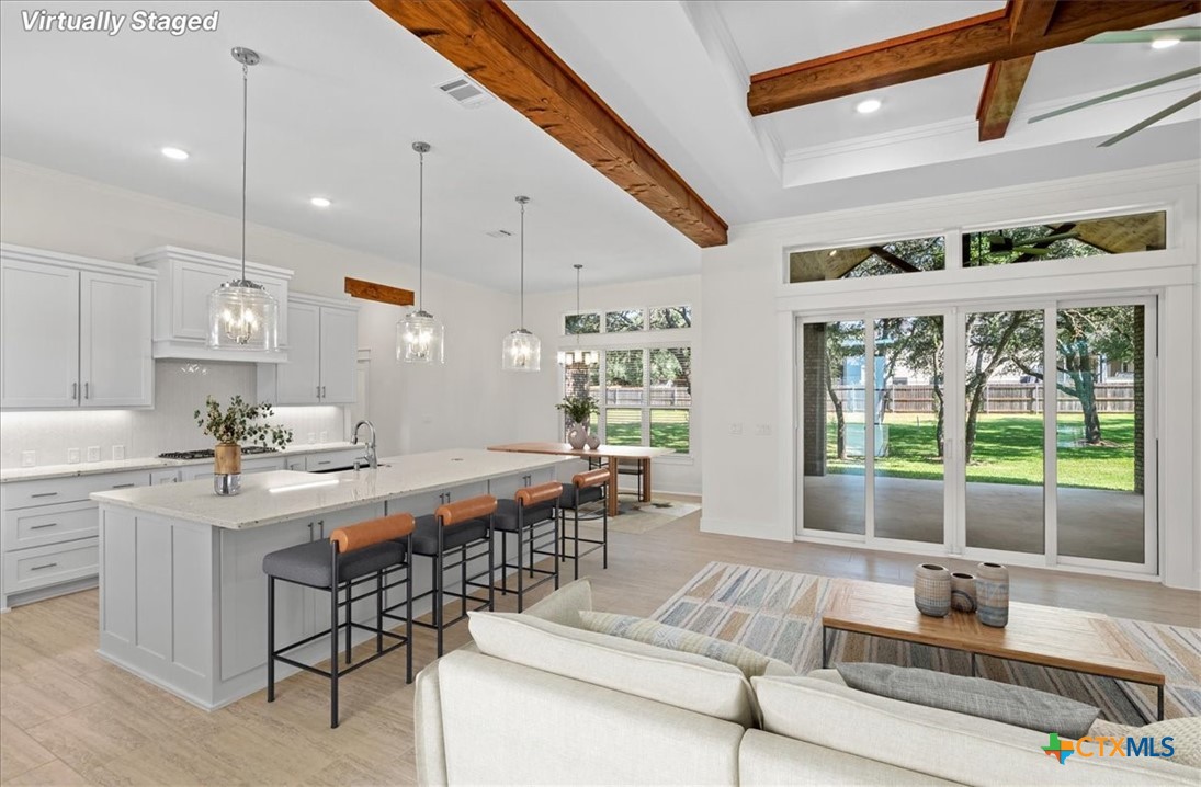 8439 Spring Creek Loop Salado, TX 76571 - Photo 10 of 40 12 FT Sliding Doors - Breakfast Bar