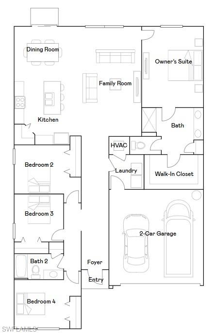 12265 Savanna Lakes Boulevard Lehigh Acres, FL 33936 - Photo 31 of 31 View of floor plan / room layout
