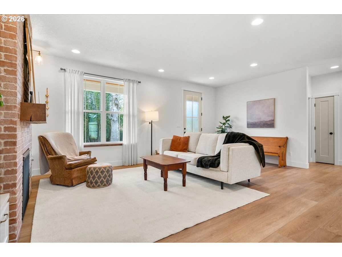 1305 Uff Da Street Silverton, OR 97381 - Photo 8 of 46 a bedroom with furniture and a large window