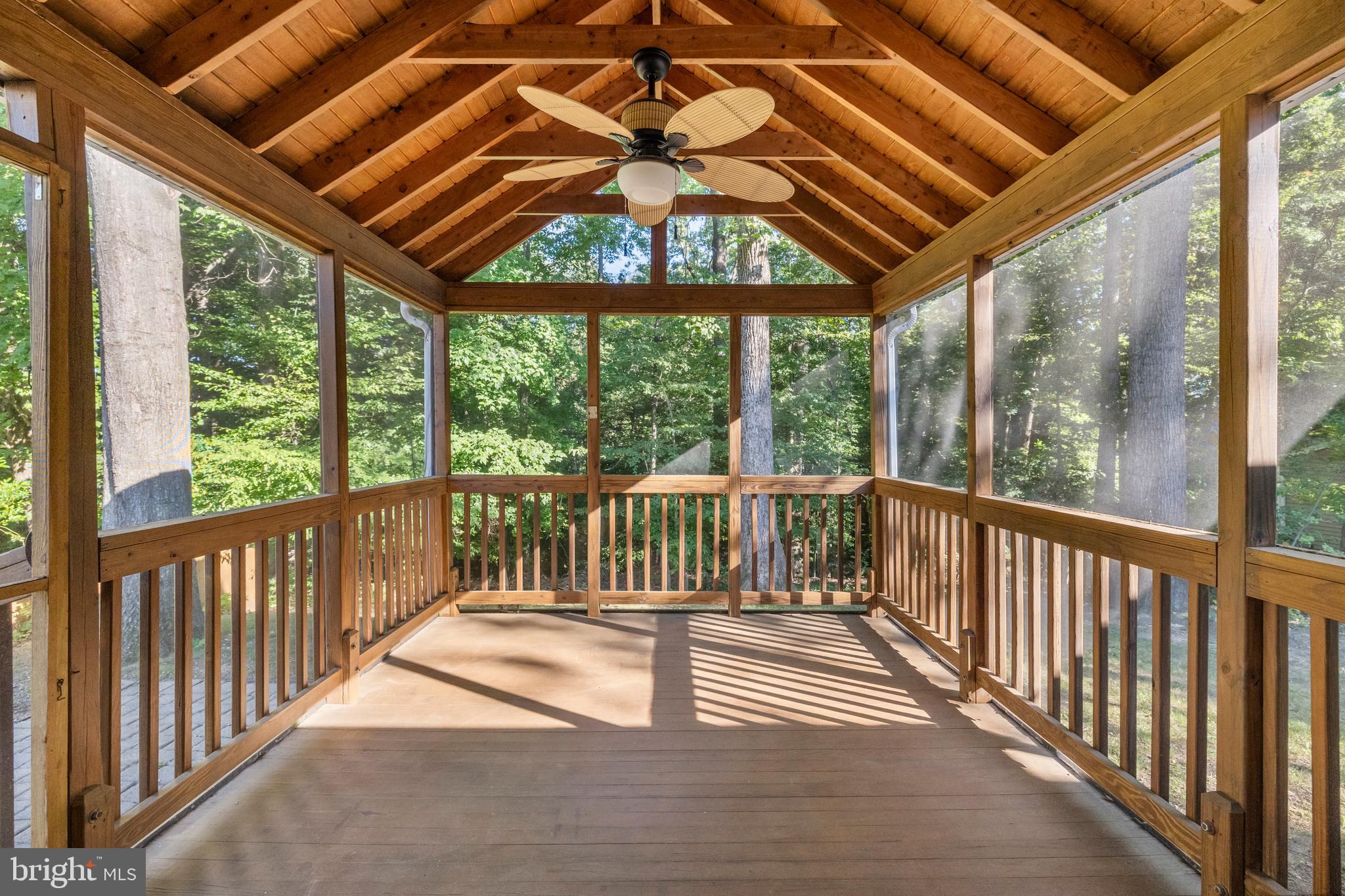 7933 St George Court Springfield, VA 22153 - Photo 15 of 40 HUGE screened in porch w/ wooded VIEWS!