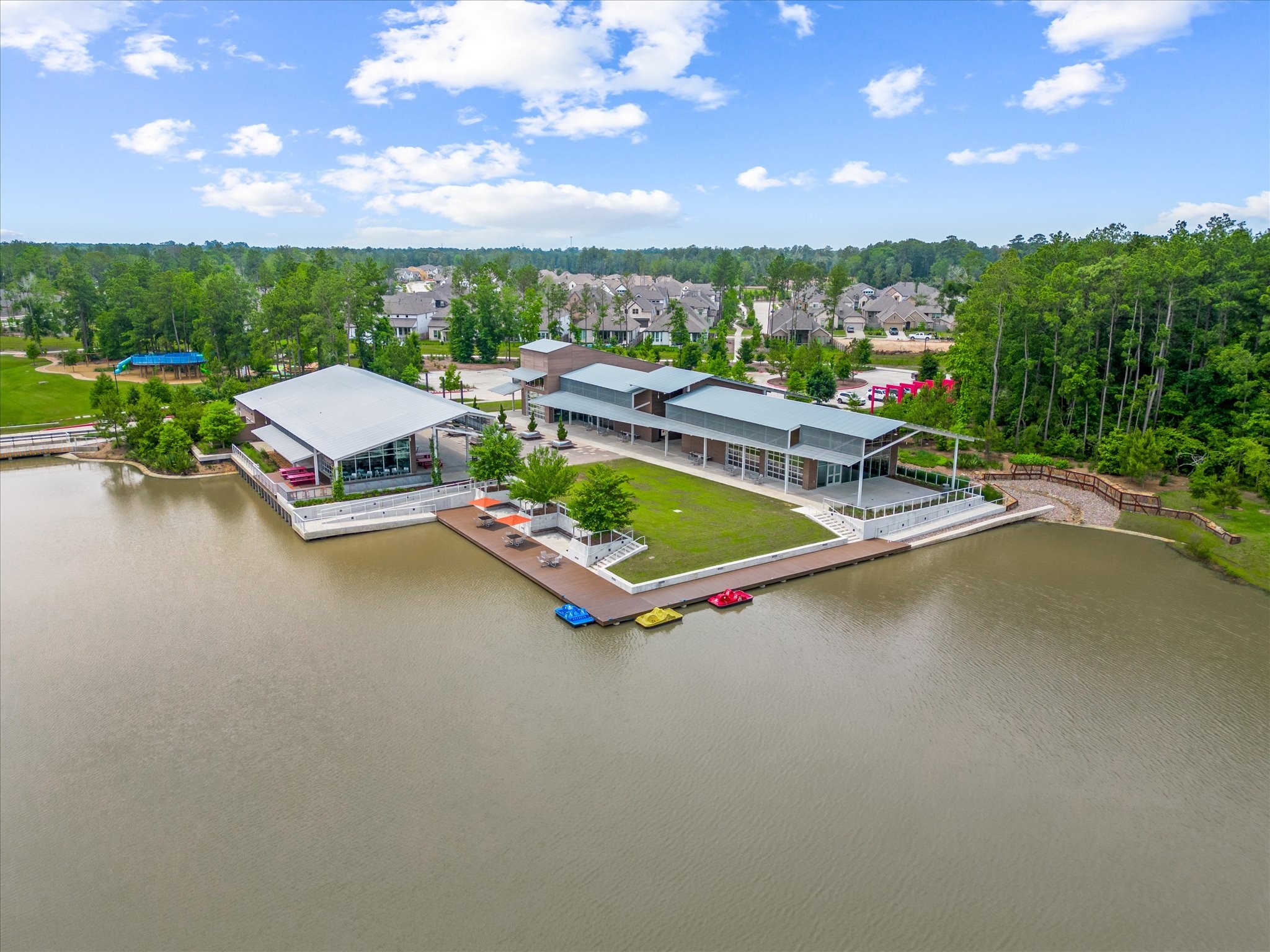 15520 Sunset Maple Court Conroe, TX 77302 - Photo 43 of 47 a view of a patio with swimming pool