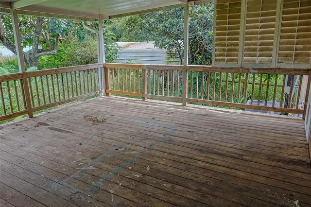 a view of a glass door
