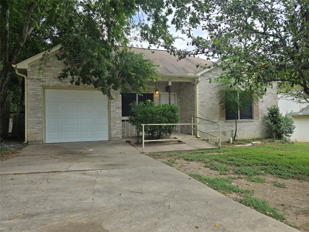 a front view of a house with porch