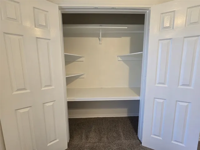 a close view of closet