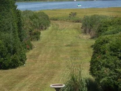 a view of an outdoor space and a lake view