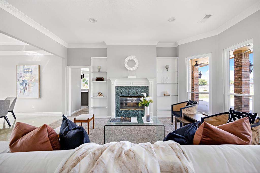 a bed room with a bed and a couch