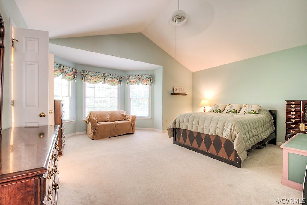 5405 Windy Ridge Drive Midlothian, VA 23112 - Photo 26 of 41 Master Bedroom with Bay Window & Vaulted Ceilings