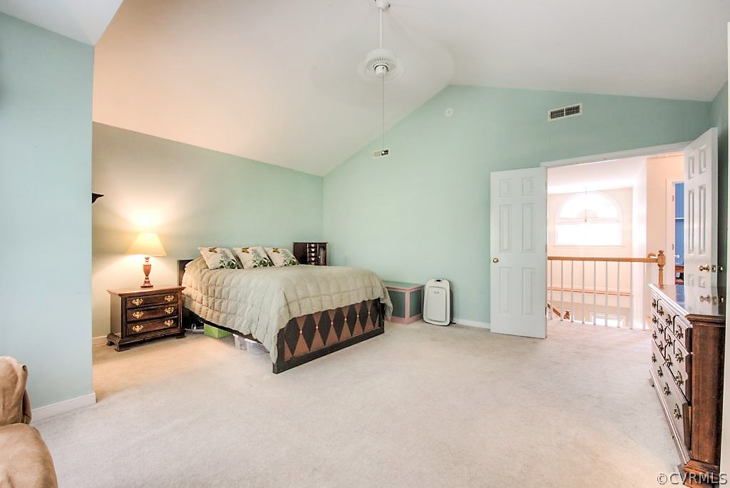 5405 Windy Ridge Drive Midlothian, VA 23112 - Photo 27 of 41 Ceiling Fan in Master Bedroom with Double Door Ent