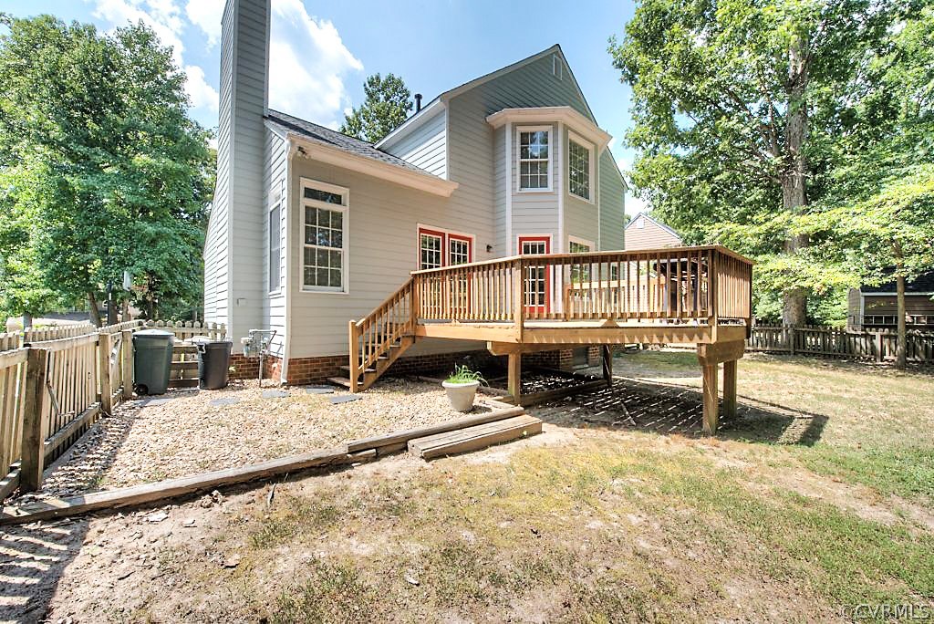 5405 Windy Ridge Drive Midlothian, VA 23112 - Photo 34 of 41 Rear of house with Deck