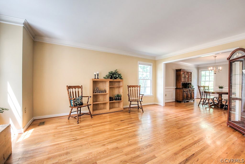 5405 Windy Ridge Drive Midlothian, VA 23112 - Photo 7 of 41 Spacious Living Room with Hardwoods