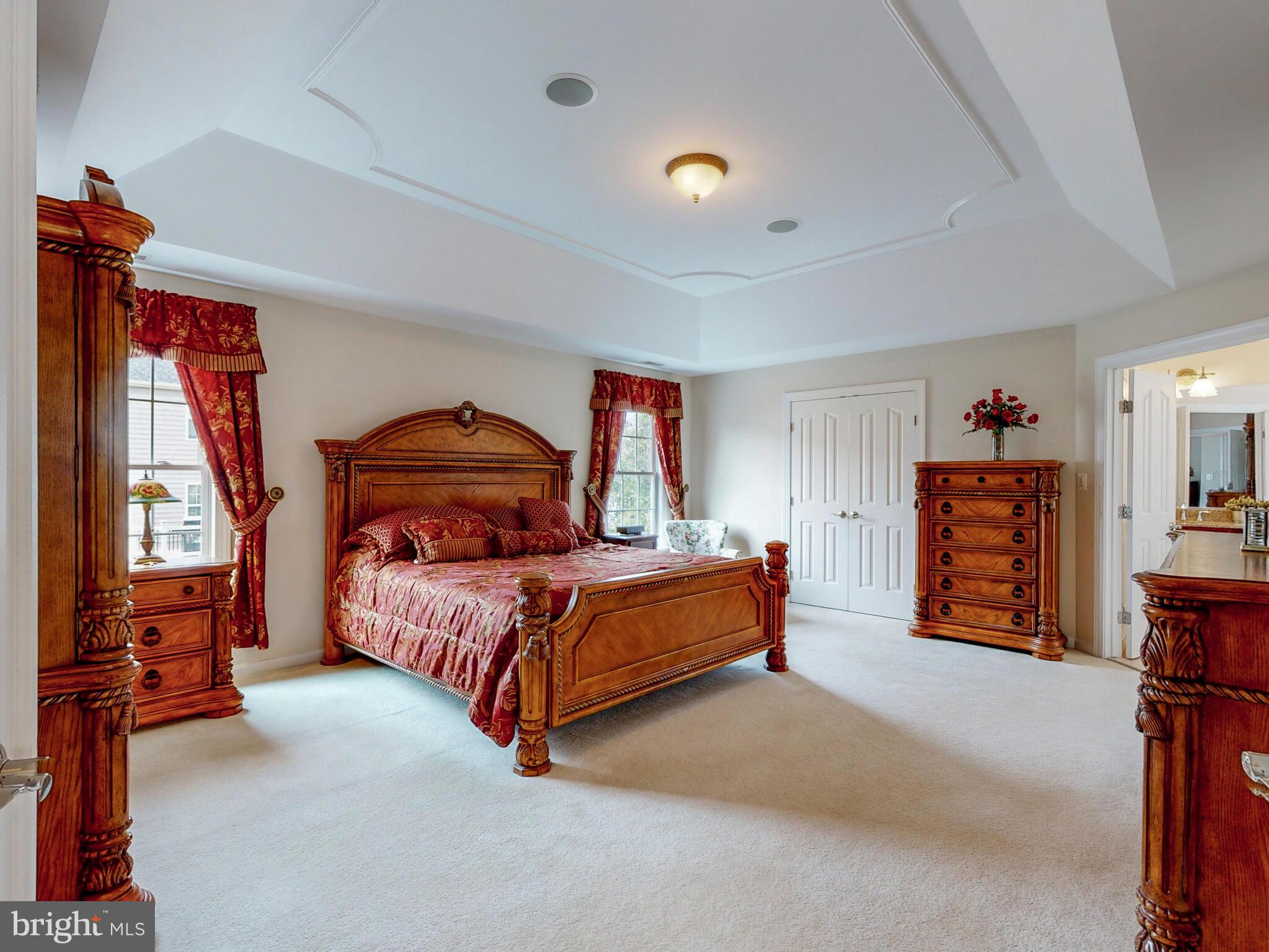 7808 Longridge Road Baltimore, MD 21236 - Photo 17 of 36 Primary Bedroom with Coffered Ceilings
