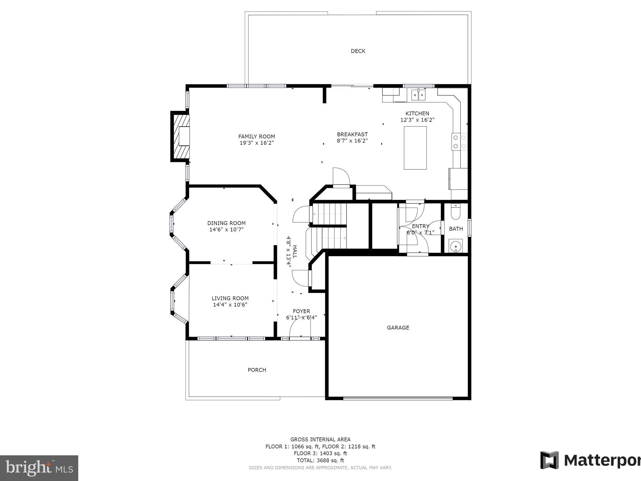 7808 Longridge Road Baltimore, MD 21236 - Photo 34 of 36 Main Level Floor Plan