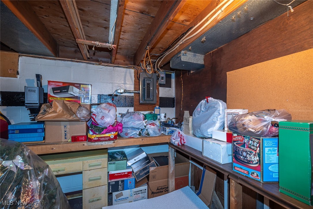 750 Sagamore Road Northfield, OH 44067 - Photo 30 of 37 Storage room with electric panel