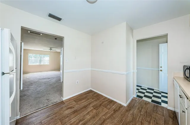 wooden floor in an empty room