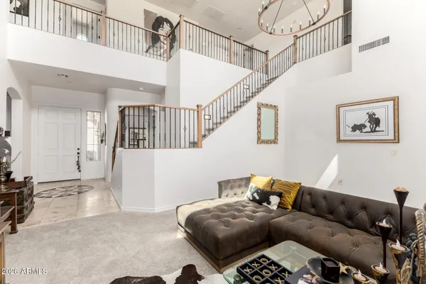 a black and white photo of a living room