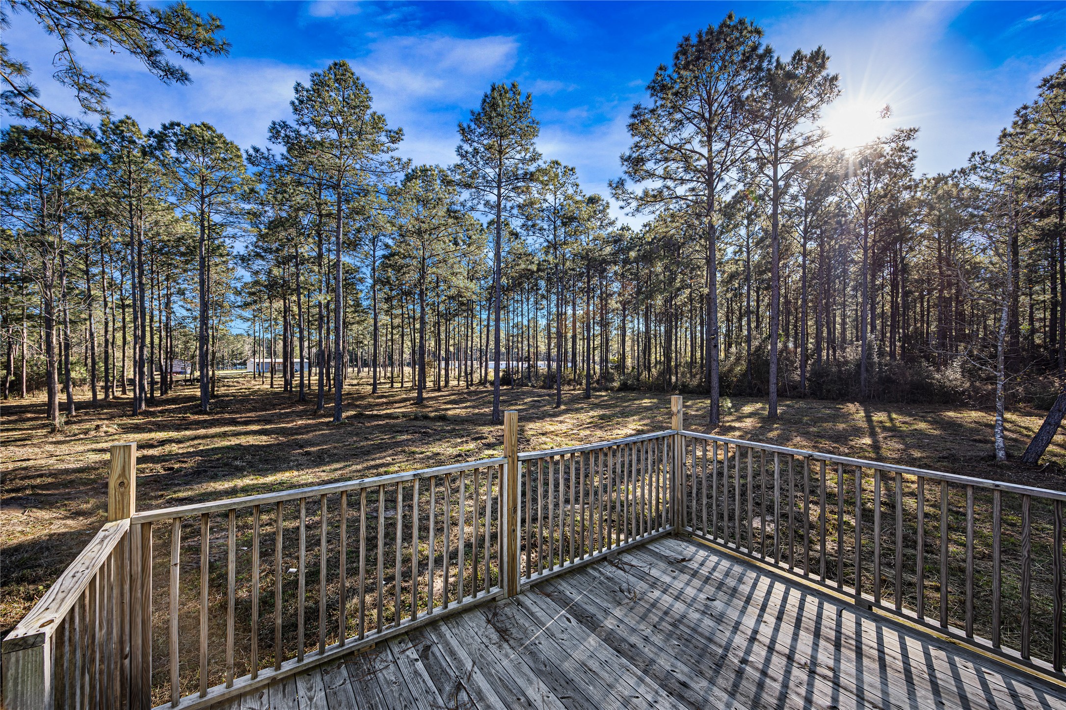 235 Bracewell Cemetery Road Livingston, TX 77351 - Photo 8 of 37 a view of street with wooden deck